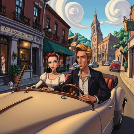 90s Video Game Animation / Cartoon Art Style - Bill Tiller / Lucas Arts [Flux]