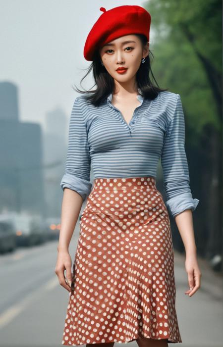 白狐脸儿张小姐 for SDXL #zhangtianai