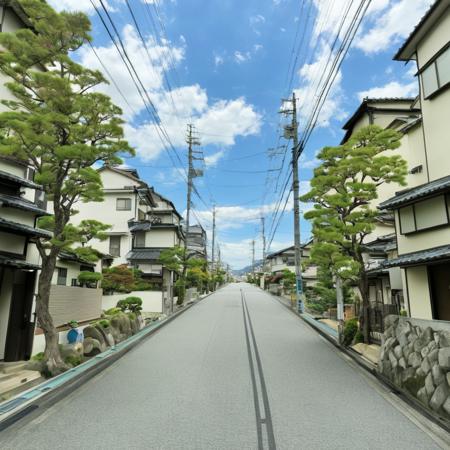 日本の住宅街の道路 / Residential streets in Japan SDXL