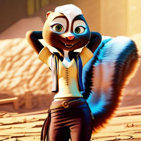 Meg the skunk (chickenhare)