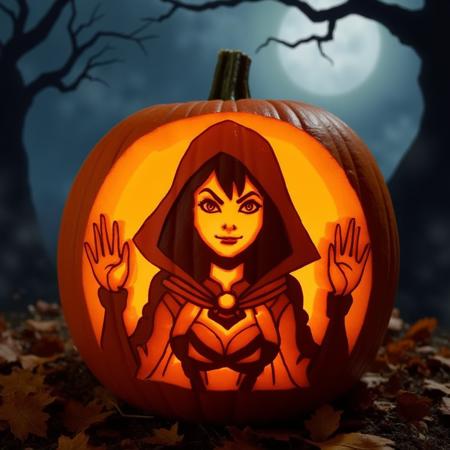 Halloween pumpkin carving LoRA [FLUX]