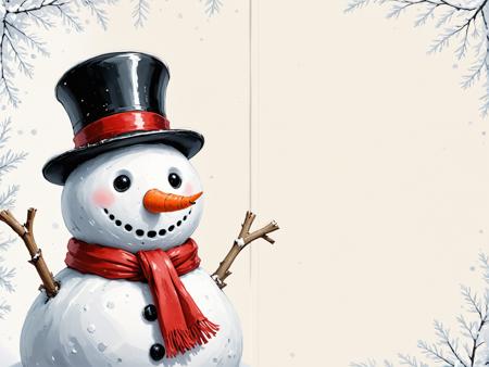 ? Christmas Postcard Template - Print your own generated X-mas card! ? [SDXL]