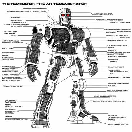 Robot structure diagram Style | SDXL