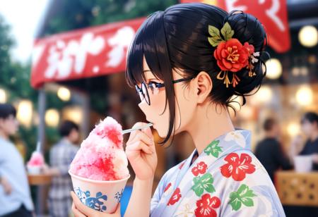 かき氷 shaved ice SDXL