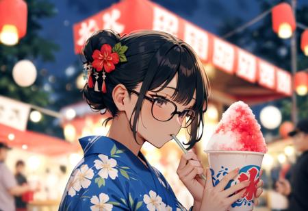 かき氷 shaved ice SDXL