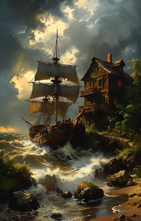 style of Andreas Achenbach [SDXL] 102