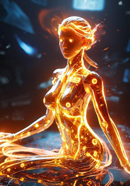 白棱(XL,FLUX)_Fire Element - Special Effects 火元素-特效
