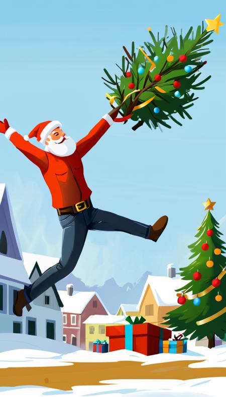 Xmas Tree Toss (Christmas Tree Throw) LoRA XL