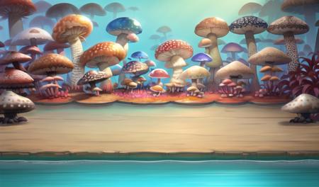 Horizontal plate scene