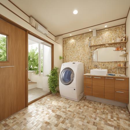 日本の住宅のお風呂1 OFURO in Japanese Houses 1 SDXL