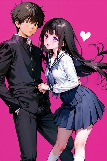 oreki x chitanda (Hyouka) 折木 x 千反田 （冰菓）