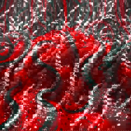 Red Slime Silver Tentacles - FLUX