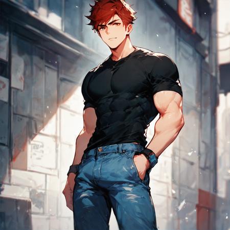 Tight shirt + Crop top for boys (pony)