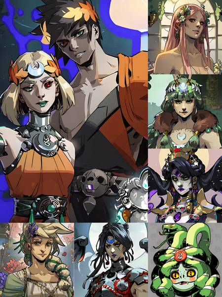 Hades Style and Characters | All-in-One Pony LoRA | Melinoe, Zagreus版本v2.1 (ID: 631122)