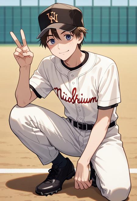 Kosuke Izumi - Big Windup! (Commission) - Pony + Illustrious