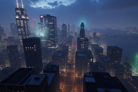 Gotham City - Gotham Knights [FLUX] LoRA Background