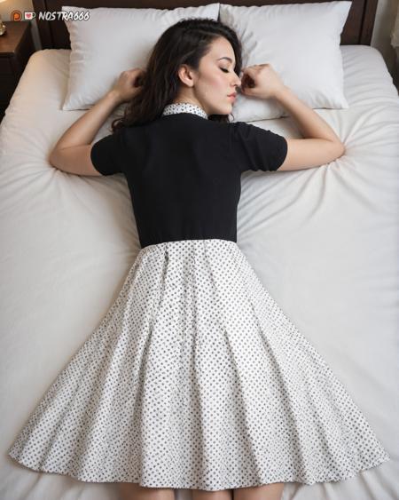 Black and White Belsira Dress