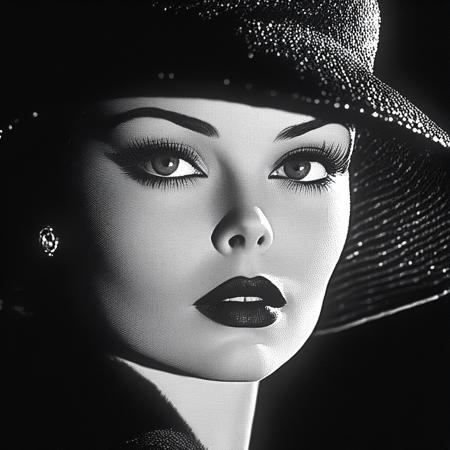 50s Noir Movie (SD 1.5, SDXL, Pony, Flux)版本SDXL (ID: 900078)