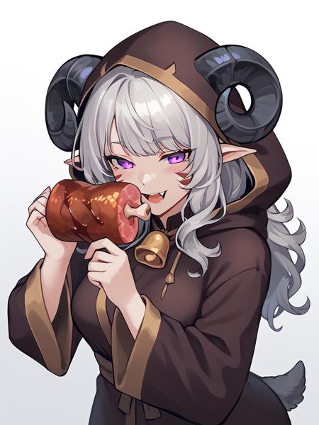 boned_meat , holding food  ( manga_meat )