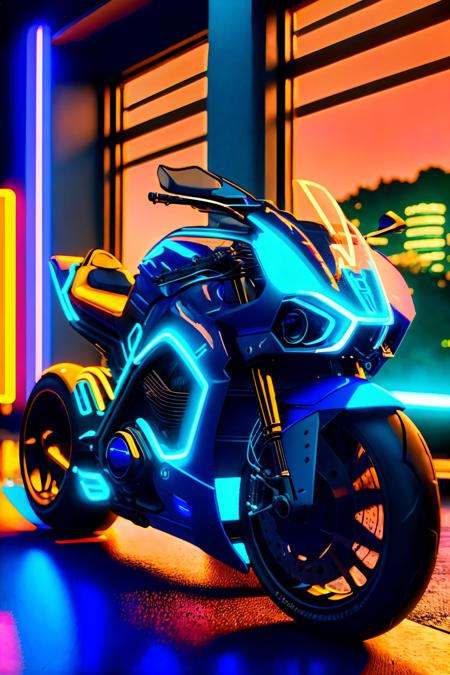 Futuristic Motorcycle Generator Concept