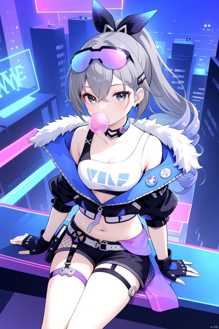 ( A3 | Pony | Kohaku) SDXL Lora-银狼-Silver Wolf-崩坏：星穹铁道 Honkai Star Rail-MIHOYO Collection 米家全家桶系列