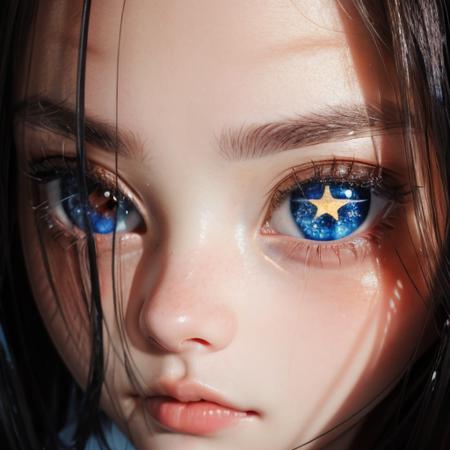 Star Shaped Pupils - Closeup