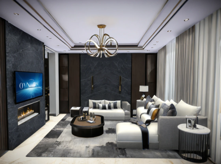 Interior Designs Collection - 25 Assets [XL]版本14 Luxurious Living Room (ID: 535127)