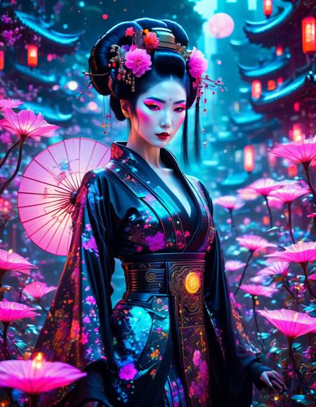 Glowing Neon Cyberpunk XL