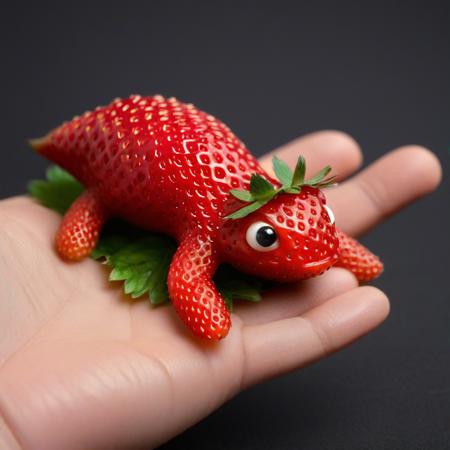 made of strawberry