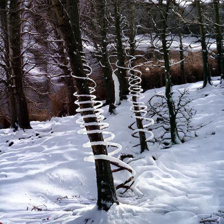 Andy Goldsworthy style nature art - portals, circles, spheres and spirals for SDXL