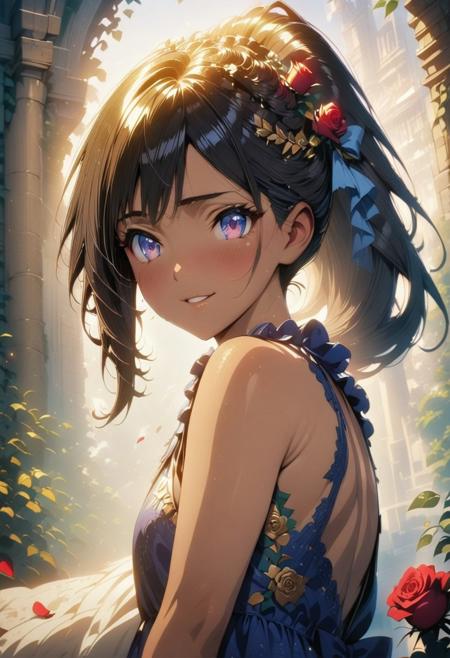 Anime Style Rose Garden
