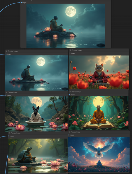 FLUX ComfyUI with Lora Support - TXT 2 IMG + Prompt Variation - without upscale for small GPU and RAM - fp8 + fp16 - [BEGINNER]