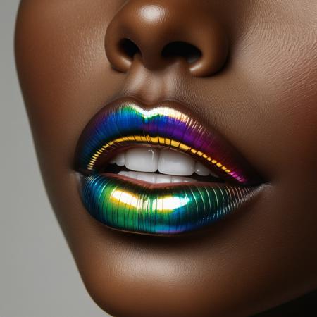Iridescent Rainbow Lips