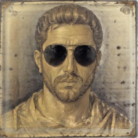 Gold Glass - ancient portrait style