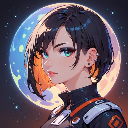 Space Pilot Woman Single Image Dataset LoRA