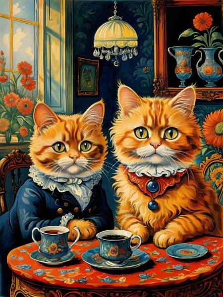 style of Louis Wain [SDXL] 120