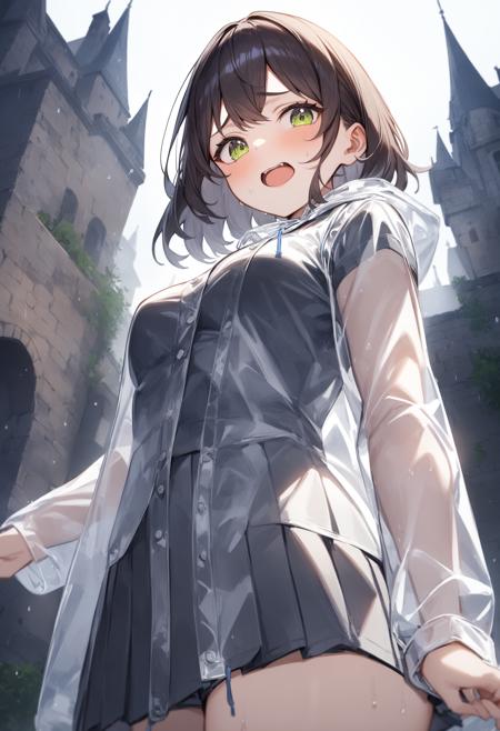 transparent raincoat / 透明レインコート / 透明カッパ