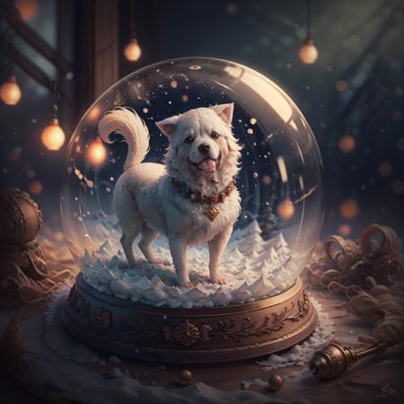 Christmas crystal ball