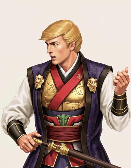Romance Of The Three Kingdom Officer Potrait Style Lora - Flux 1.D