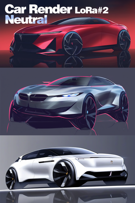 Car 2D Rendering (neutral) for Automotive design版本v1.0 (ID: 530816)
