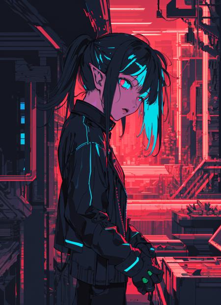 damage pixel art像素故障艺术