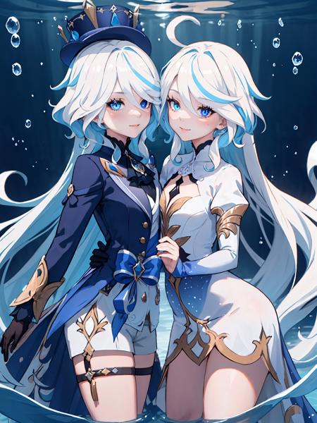 Furina Focalors 芙宁娜 芙卡洛斯 2in1 (SD1.5&XL&Pony)版本v2.0 (ID: 283098)