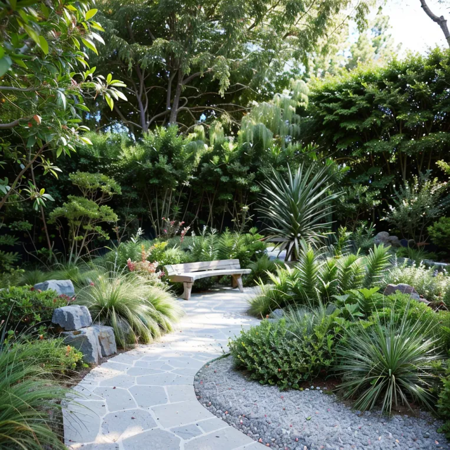 The back garden of the villa