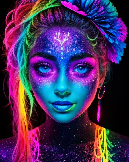 Blacklight UV (SD 1.5) art style lora