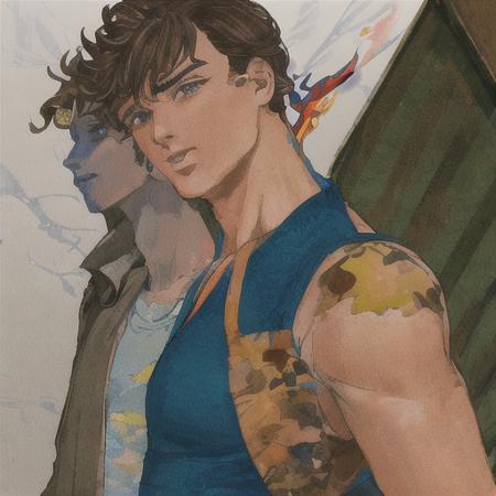 Hirohiko Araki JoJo cover art LORA