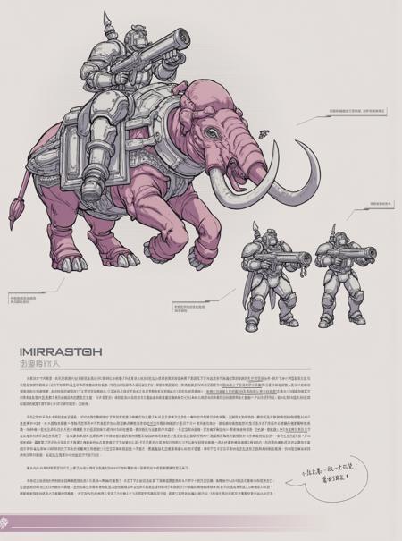 Battlefield manual/character illustration style