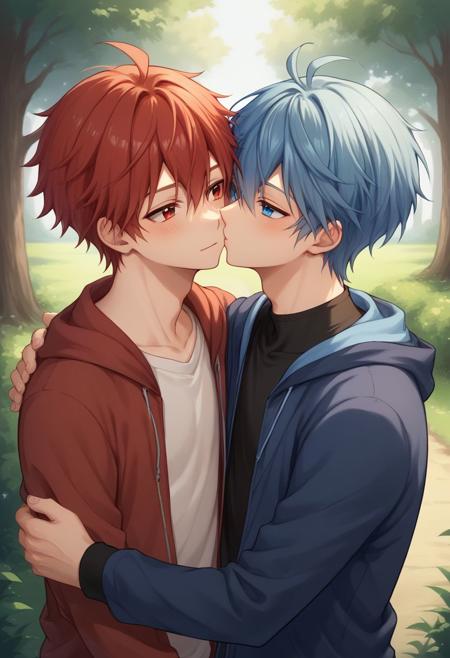 Kissing cheeck