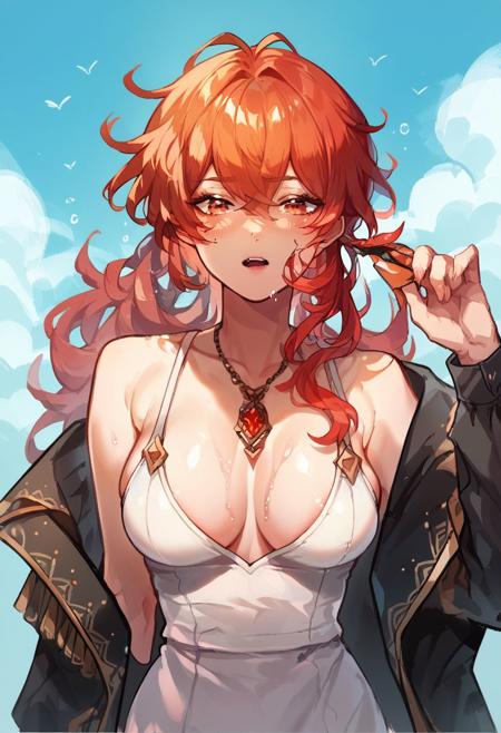 Filuc (Female Diluc from Genshin Impact) [Pony]