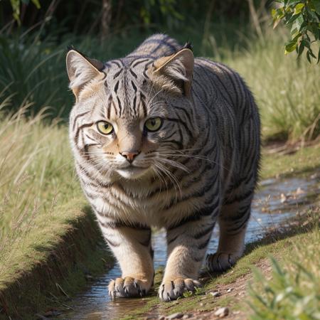 Cats - wild and domestic breeds and colors