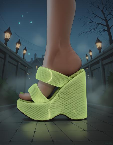 Puffy Mesh Wedge Sandals版本v1.0 (ID: 1004470)